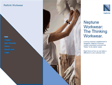 Tablet Screenshot of neptuneworkwear.com